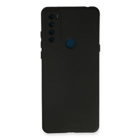 Newface TCL 20 SE First Silikon Siyah Cep Telefonu Kılıfı