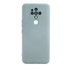 Newface Tecno Camon 16 Nano İçi Kadife Silikon Buz Mavisi Cep Telefonu Kılıfı