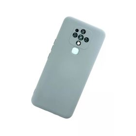 Newface Tecno Camon 16 Nano İçi Kadife Silikon Buz Mavisi Cep Telefonu Kılıfı