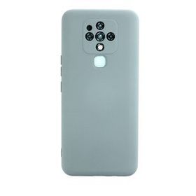 Newface Tecno Camon 16 Nano İçi Kadife Silikon Buz Mavisi Cep Telefonu Kılıfı