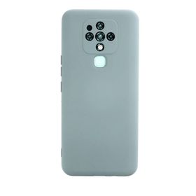 Newface Tecno Camon 16 Nano İçi Kadife Silikon Buz Mavisi Cep Telefonu Kılıfı