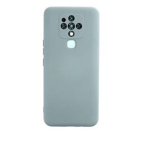 Newface Tecno Camon 16 Nano İçi Kadife Silikon Buz Mavisi Cep Telefonu Kılıfı