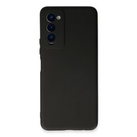 Newface Tecno Camon 18 First Silikon Siyah Cep Telefonu Kılıfı