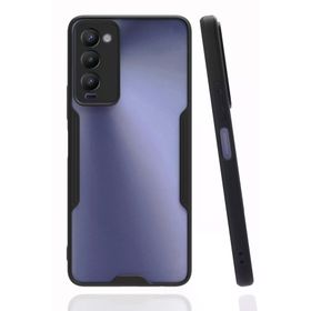 Newface Tecno Camon 18 Platin Silikon Siyah Cep Telefonu Kılıfı