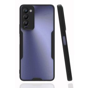 Newface Tecno Camon 18 Platin Silikon Siyah Cep Telefonu Kılıfı