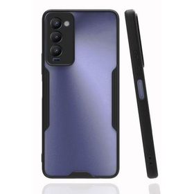 Newface Tecno Camon 18 Platin Silikon Siyah Cep Telefonu Kılıfı