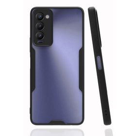 Newface Tecno Camon 18 Platin Silikon Siyah Cep Telefonu Kılıfı