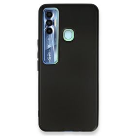 Newface Tecno Spark 7 Pro First Silikon Siyah Cep Telefonu Kılıfı