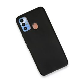 Newface Tecno Spark 7T First Silikon Siyah Cep Telefonu Kılıfı