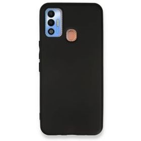 Newface Tecno Spark 7T First Silikon Siyah Cep Telefonu Kılıfı