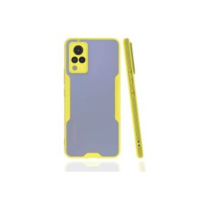 Newface Vivo V21 Platin Silikon Sarı Kılıf