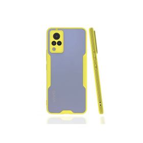 Newface Vivo V21 Platin Silikon Sarı Kılıf