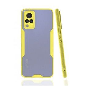 Newface Vivo V21 Platin Silikon Sarı Kılıf