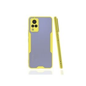 Newface Vivo V21 Platin Silikon Sarı Kılıf