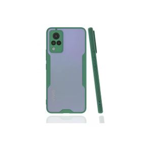Newface Vivo V21 Platin Silikon Yeşil Cep Telefonu Kılıfı