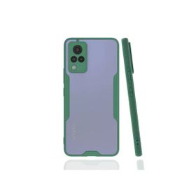 Newface Vivo V21 Platin Silikon Yeşil Cep Telefonu Kılıfı