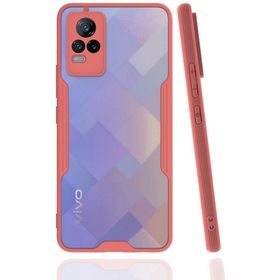 Newface Vivo V21E Platin Silikon Pembe Cep Telefonu Kılıfı