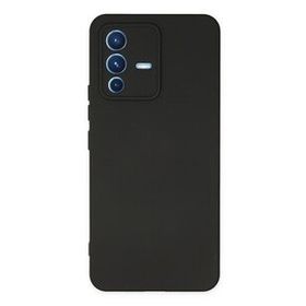 Newface Vivo V23 5G Nano İçi Kadife Silikon Siyah Cep Telefonu Kılıfı