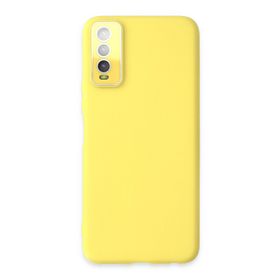 Newface Vivo Y11S Lansman Glass Kapak Sarı Kılıf