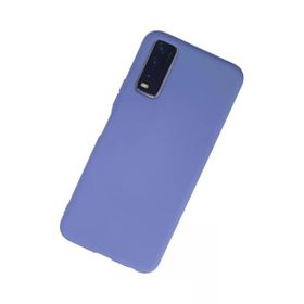 Newface Vivo Y11S Nano İçi Kadife Silikon Lila Cep Telefonu Kılıfı