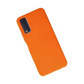 Newface Vivo Y11S Nano İçi Kadife Silikon Turuncu Cep Telefonu Kılıfı