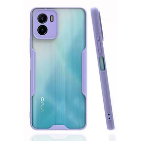 Newface Vivo Y15S Platin Silikon Lila Cep Telefonu Kılıfı