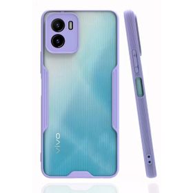Newface Vivo Y15S Platin Silikon Lila Cep Telefonu Kılıfı