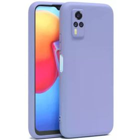 Newface Vivo Y53S Nano İçi Kadife Silikon Lila Cep Telefonu Kılıfı