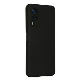 Newface Vivo Y53S Nano İçi Kadife Silikon Siyah Cep Telefonu Kılıfı
