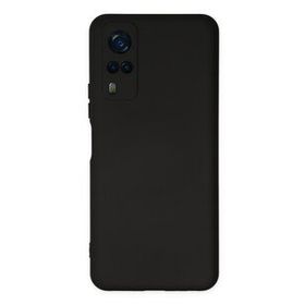 Newface Vivo Y53S Nano İçi Kadife Silikon Siyah Cep Telefonu Kılıfı