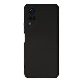 Newface Vivo Y53S Nano İçi Kadife Silikon Siyah Cep Telefonu Kılıfı