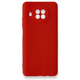 Newface Xiaomi Mi 10T Lite Nano İçi Kadife Silikon Kırmızı Cep Telefonu Kılıfı
