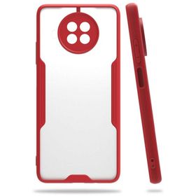 Newface Xiaomi Mi 10T Lite Platin Silikon Kırmızı Cep Telefonu Kılıfı