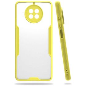 Newface Xiaomi Mi 10T Lite Platin Silikon Sarı Cep Telefonu Kılıfı