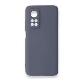 Newface Xiaomi Mi 10T Nano İçi Kadife Silikon Gri Cep Telefonu Kılıfı