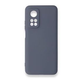 Newface Xiaomi Mi 10T Nano İçi Kadife Silikon Gri Cep Telefonu Kılıfı