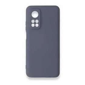 Newface Xiaomi Mi 10T Nano İçi Kadife Silikon Gri Cep Telefonu Kılıfı