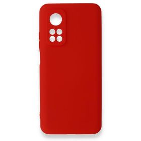 Newface Xiaomi Mi 10T Nano İçi Kadife Silikon Kırmızı Cep Telefonu Kılıfı