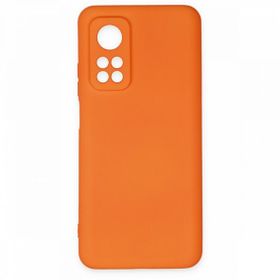 Newface Xiaomi Mi 10T Nano İçi Kadife Silikon Turuncu Cep Telefonu Kılıfı