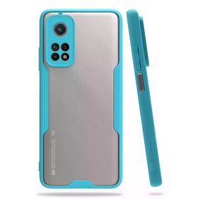 Newface Xiaomi Mi 10T Pro Platin Silikon Mavi Cep Telefonu Kılıfı