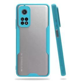 Newface Xiaomi Mi 10T Pro Platin Silikon Mavi Cep Telefonu Kılıfı