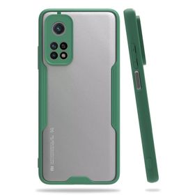 Newface Xiaomi Mi 10t Pro Platin Silikon Yeşil Cep Telefonu Kılıfı