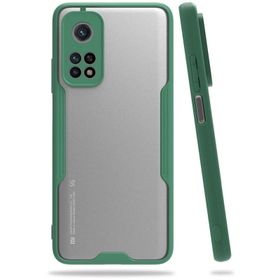 Newface Xiaomi Mi 10t Pro Platin Silikon Yeşil Cep Telefonu Kılıfı