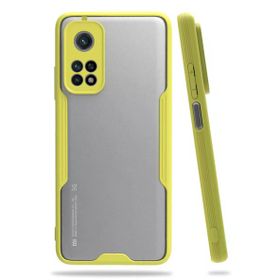 Newface Xiaomi Mi 10T Pro Silikon İçi Silikon Sarı Cep Telefonu Kılıfı