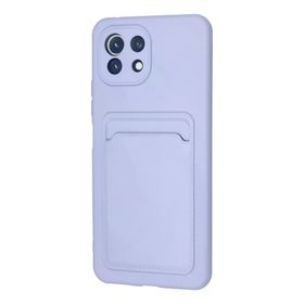 Newface Xiaomi Mi 11 Kelvin Kartvizitli Silikon Lila Kılıf