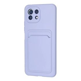 Newface Xiaomi Mi 11 Kelvin Kartvizitli Silikon Lila Kılıf