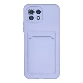 Newface Xiaomi Mi 11 Kelvin Kartvizitli Silikon Lila Kılıf