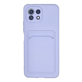 Newface Xiaomi Mi 11 Kelvin Kartvizitli Silikon Lila Kılıf