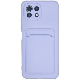 Newface Xiaomi Mi 11 Kelvin Kartvizitli Silikon Lila Kılıf