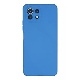 Newface Xiaomi Mİ 11 Lite Nano İçi Kadife Silikon Mavi Kılıf